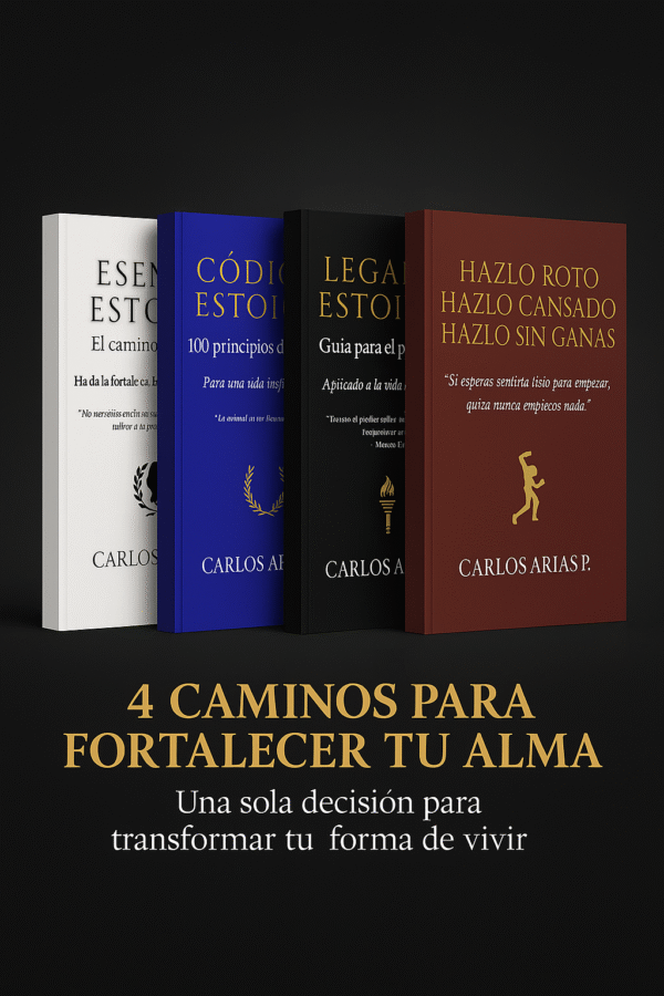 Pack Estoico - 4 caminos para fortalecer tu alma.